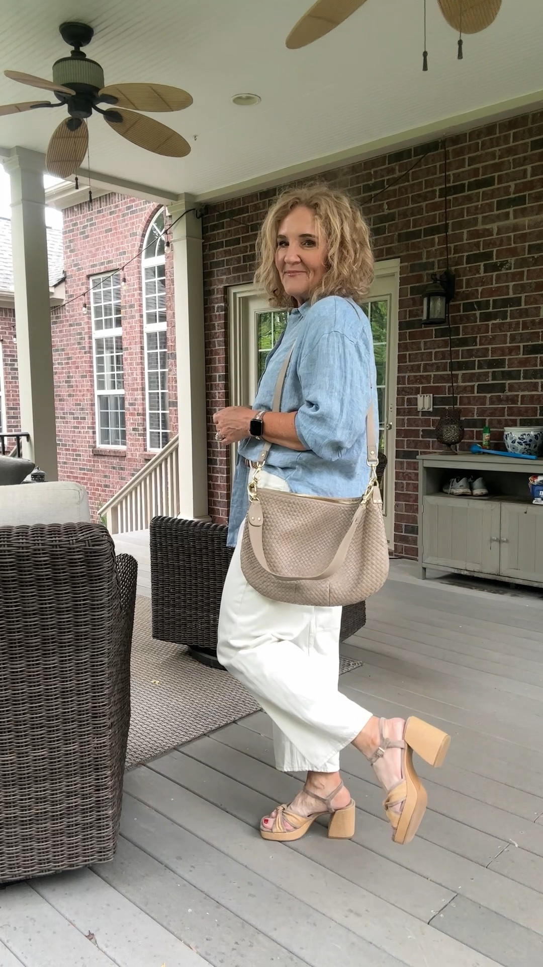 20% off at Madewell this weekend with code LTK20. Starts Friday, May 16.
I am wearing the darted barrel jeans in my smaller size 28 petite in acro. I really like this barrel jeans silhouette it’s enough to tell that it’s a barrel gene but it isn’t too dramatic. An acro denim is something you wear year-round. 

This linen blouse is gorgeous. The drape is lovely. I’m wearing a medium and it is oversized but just right oversized. Do a full tuck, a half to leave it untucked with the buttons undone at the bottom. And I love this chambray blue color. 

My sandals are by Nordstrom rack and super comfortable. And my bag is by quince. It’s a beautiful Italian leather. 

I’ll link a couple of favorite Madewell accessories as well.

#LTKxMadewell #LTKSaleAlert #LTKOver40