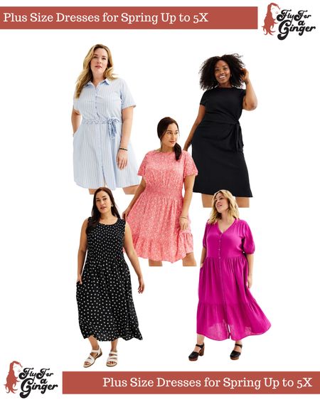 Spring dresses up to size 5X!

#LTKplussize #LTKmidsize