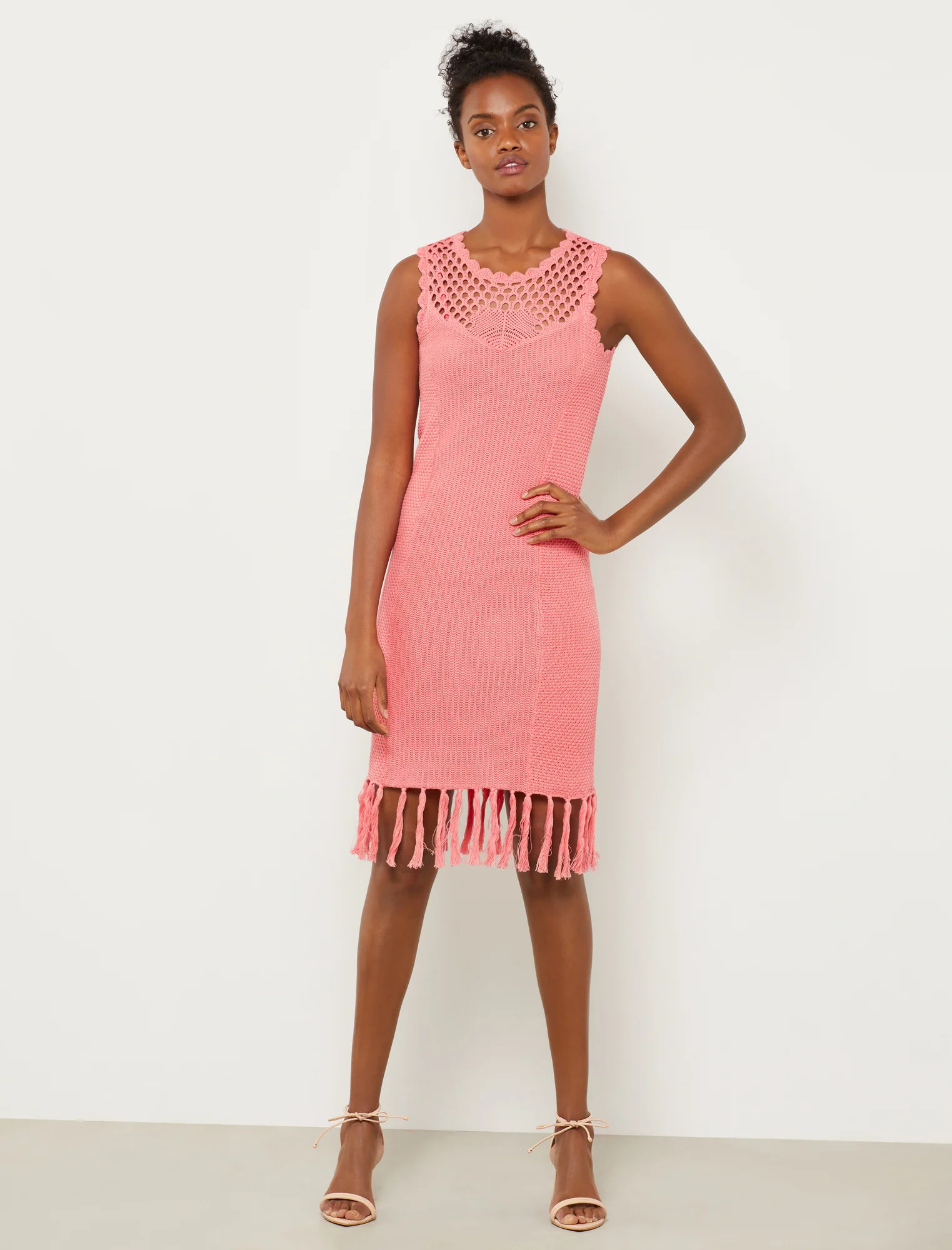 Vita Crochet Tassel Dress | BCBG Max Azria 