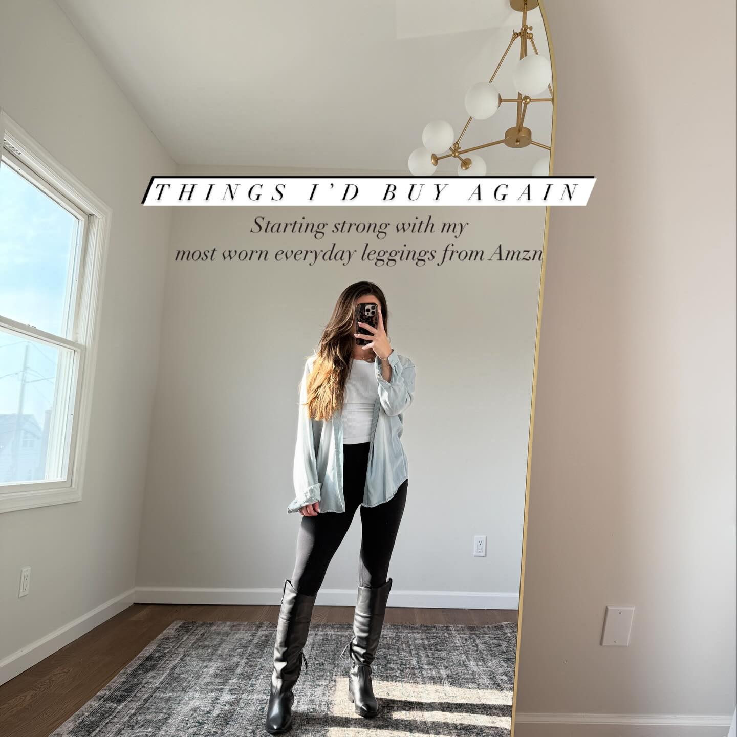 Some things I’d buy again … comment LINKS for a dm!
1. Amazon leggings. They aren’t workout leggings. More so everyday. Pack of two. They are my favorite. 
2. @frejanyc bags
3. Leather jacket from @revolve 
4. @colorescience skin tint 
5. @etsy crossbody bag- you can customize it 
6. Most worn Amazon pants in spring/ summer. Come in a few colors. Can also fit a bump if you’re preggo ! 
7. Neutral lace tank 
8. @on sneakers 
9. @onequince black bag and @rayethelabel heels 
10. @stevemadden shoes