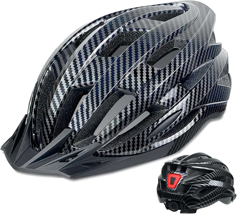 Bike Helmet for Adult Men Women with Multi-Mode Rear LED Light, with Suggested Fit 56-62cm, Light... | Amazon (US)