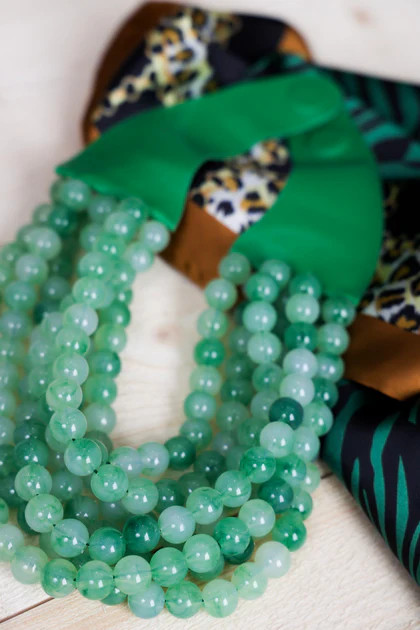 Carla Green Smooth Bead Statement Necklace | The Willow Tree