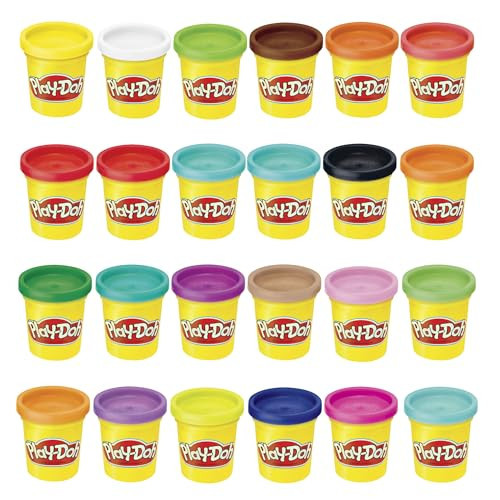 Play-Doh Modeling Compound 24-Pack Case of Colors, Non-Toxic, 3 Oz Cans of Assort. Colors, Back to School Classroom Supplies, Preschool Toys, Ages 2+ (Amazon Exclusive) | Amazon (US)