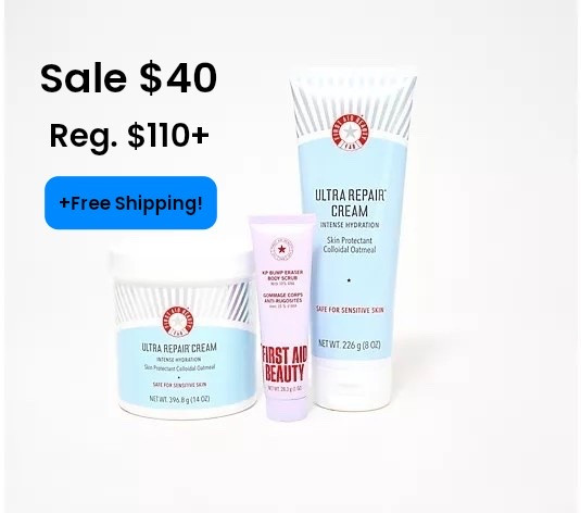 First Aid Beauty Ultra Repair Cream 14oz + 8oz Duo w/ Mini KP


Beauty Steal! 🎉
Reg $110+
Sale $40

#LTKselfcare #LTKBeauty #LTKSaleAlert