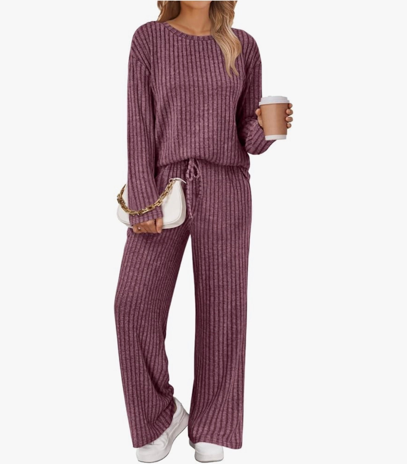 This ribbed lounge set is one of those pieces you’ll live in 🤍
Soft, comfy, and cute enough for coffee runs, errands, or travel days. Looks put-together with sneakers but feels like pajamas. An easy Amazon win. #amazonfinds
#loungewearstyle
#cozyoutfits
#neutralfashion
#comfychic
#matchingset
#everydaywear

#LTKFindsUnder50 #LTKTravel