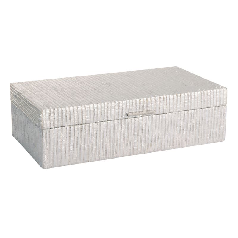 Metallic Seagrass Decorative Box, Large | At Home