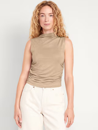 Ruched Shine Top | Old Navy (US)
