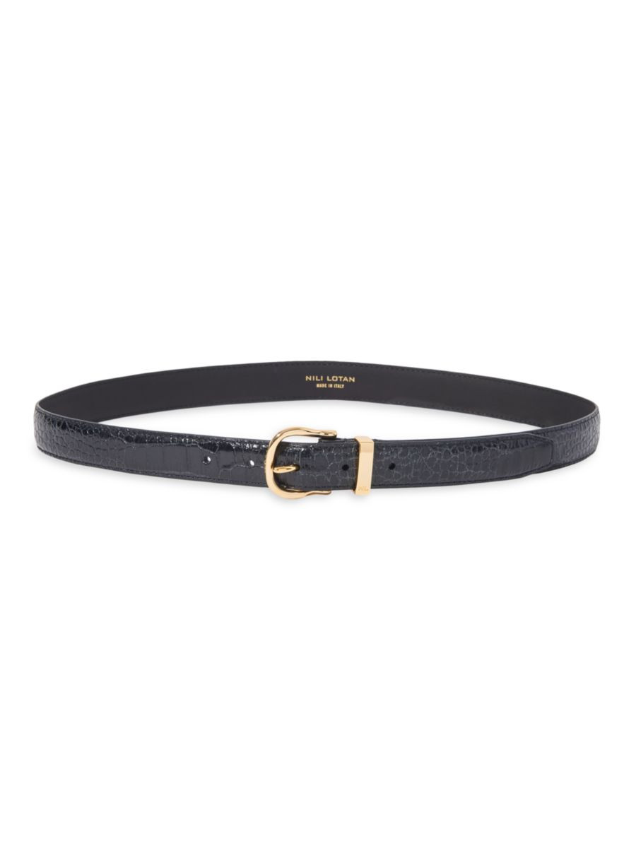 Louise Slim Leather Belt | Saks Fifth Avenue