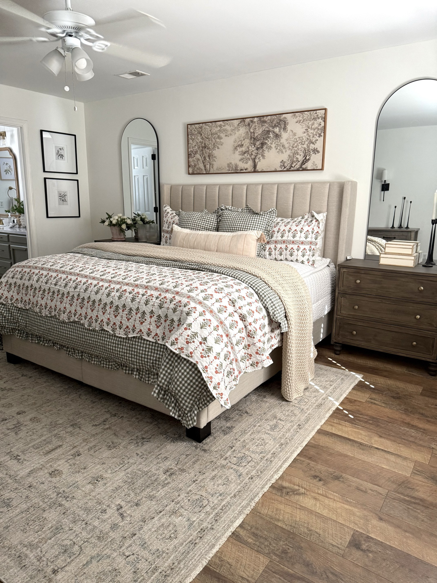 Bedroom views with my “new” refinished nightstands 

#LTKSeasonal #LTKHome