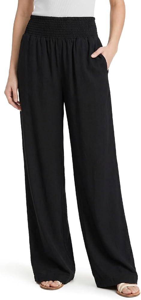 Zylioo Tall Pants for Women Long Inseam Wide Leg Palazzo Pants High Waisted Flowy Summer Beach Pa... | Amazon (US)