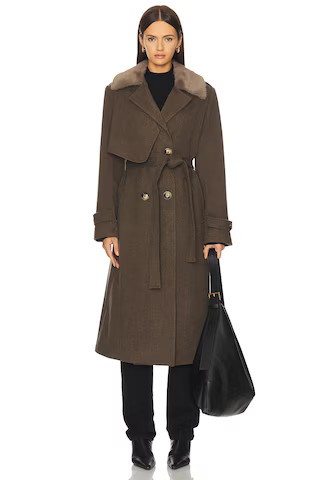 HEARTLOOM Ross Coat in Olive from Revolve.com | Revolve Clothing (Global)