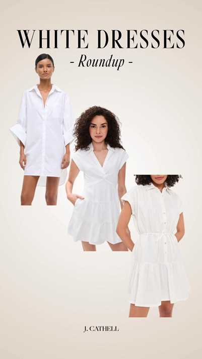 A good white dress is the unofficial uniform of summer ☀️🤍

From casual daytime styles to vacation-ready favorites and dresses perfect for brunch, beach dinners, bridal events, and everything in between, this roundup is filled with the white dresses I am loving right now.

Easy, timeless, and endlessly versatile, these are the pieces you'll reach for all season long—and probably for many summers to come.

Shop the full White Dress Roundup below. ✨

#WhiteDress #SummerStyle #LTKStyle #LTKFinds #SummerFashion #VacationStyle #ResortWear #WhiteDressSeason #SummerWardrobe #ClassicStyle #EffortlessStyle #FashionFinds #VacationOutfits #StyleInspiration

#LTKSeasonal #LTKootd #LTKSeasonal #LTKOver40