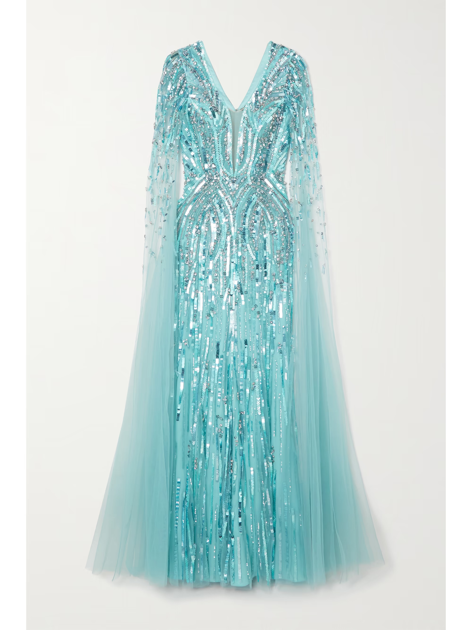 Planelto embellished stretch-satin and tulle gown | NET-A-PORTER (US)