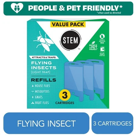 STEM Light Trap Refills Fly Trap Bug Killer, 3 Count | Walmart (US)