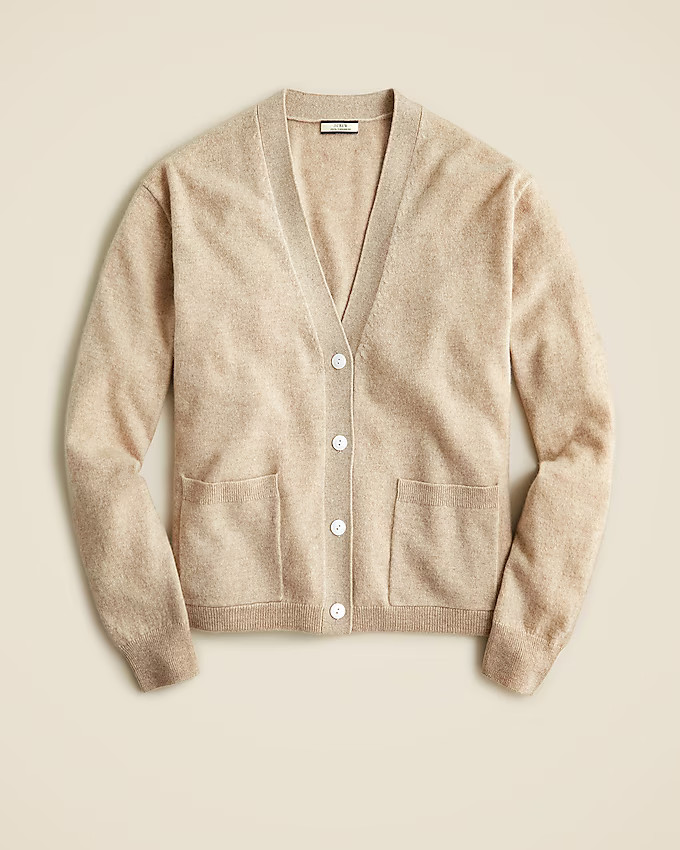 Cashmere patch-pocket cardigan sweater | J. Crew US
