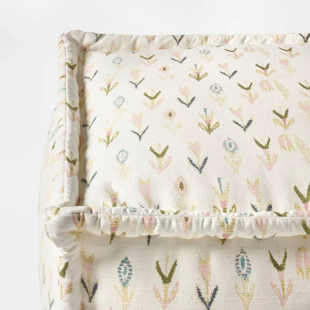 Woven Cotton Printed Pouf Ottoman - Threshold™ designed with Studio McGee | Target