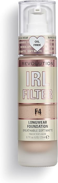 Revolution, IRL Filter Longwear Foundation, Soft & Breathable Formula, Medium to Full Coverage, M... | Amazon (US)
