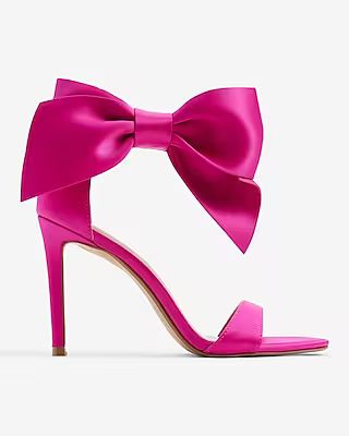 Ankle Bow Heeled Sandals | Express