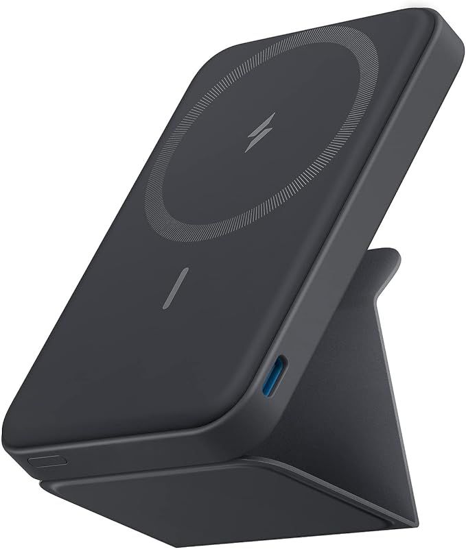 Anker Magnetic Battery, 5,000mAh Foldable Magnetic Wireless Portable Charger with Stand and USB-C... | Amazon (US)