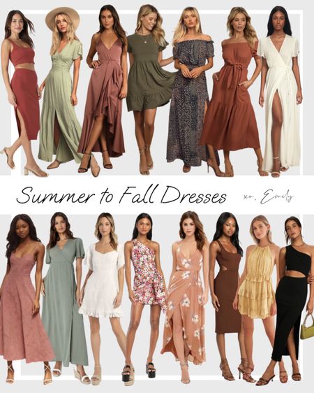 Summer to fall dresses, transitional pieces, fashion finds, fashion favorites, lulus 

#LTKFind #LTKunder100 #LTKstyletip