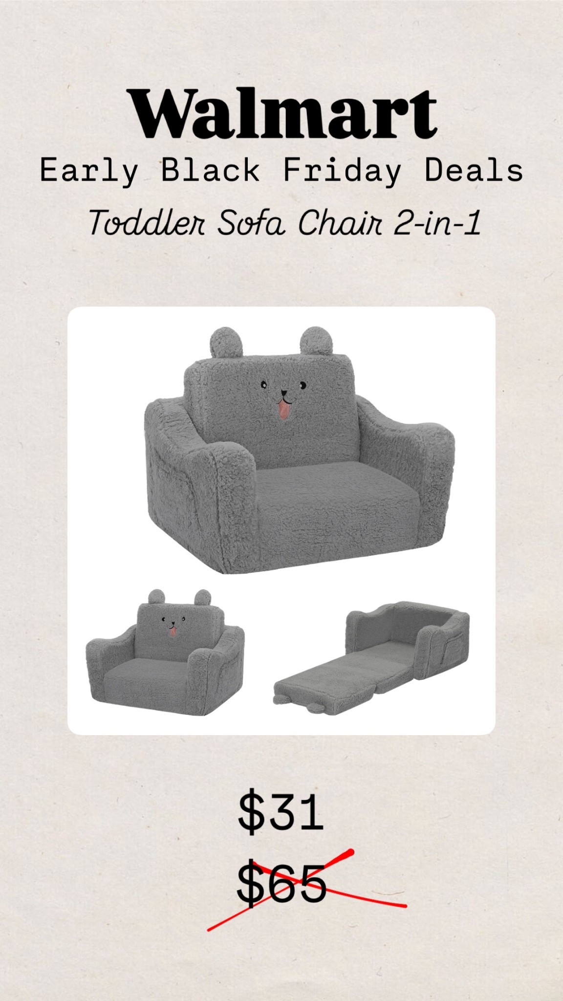 Walmart early Black Friday deals
Home
@walmart
#walmartfinds
Walmart deals
Black Friday deals
Sale
Home finds
Gifts for grandparents
Gifts for her
Gifts for him
Gifts for in-laws 
Toddler sofa chair

#LTKSaleAlert #LTKCyberWeek #LTKGiftGuide