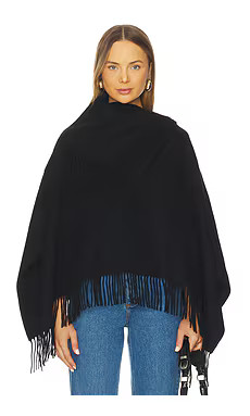 By Malene Birger Turtma Poncho in Black from Revolve.com | Revolve Clothing (Global)