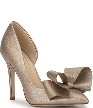 Penari Metallic Bow d'Orsay Pumps | Dillard's