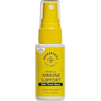 Propolis Throat Spray by Beekeeper's Naturals - 95% Bee Propolis Extract, Natural Immune Support ... | Amazon (US)