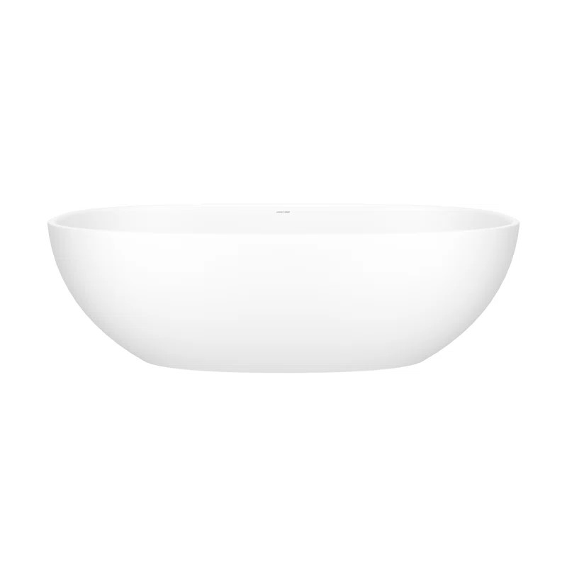 Barcelona 70.875" x 34.125" Freestanding Soaking Bathtub in Volcanic Limestone™ with No Overflo... | Perigold