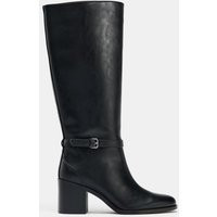 Zara - Wide Heel Buckle Boots - Women - Black - Women | Zara US