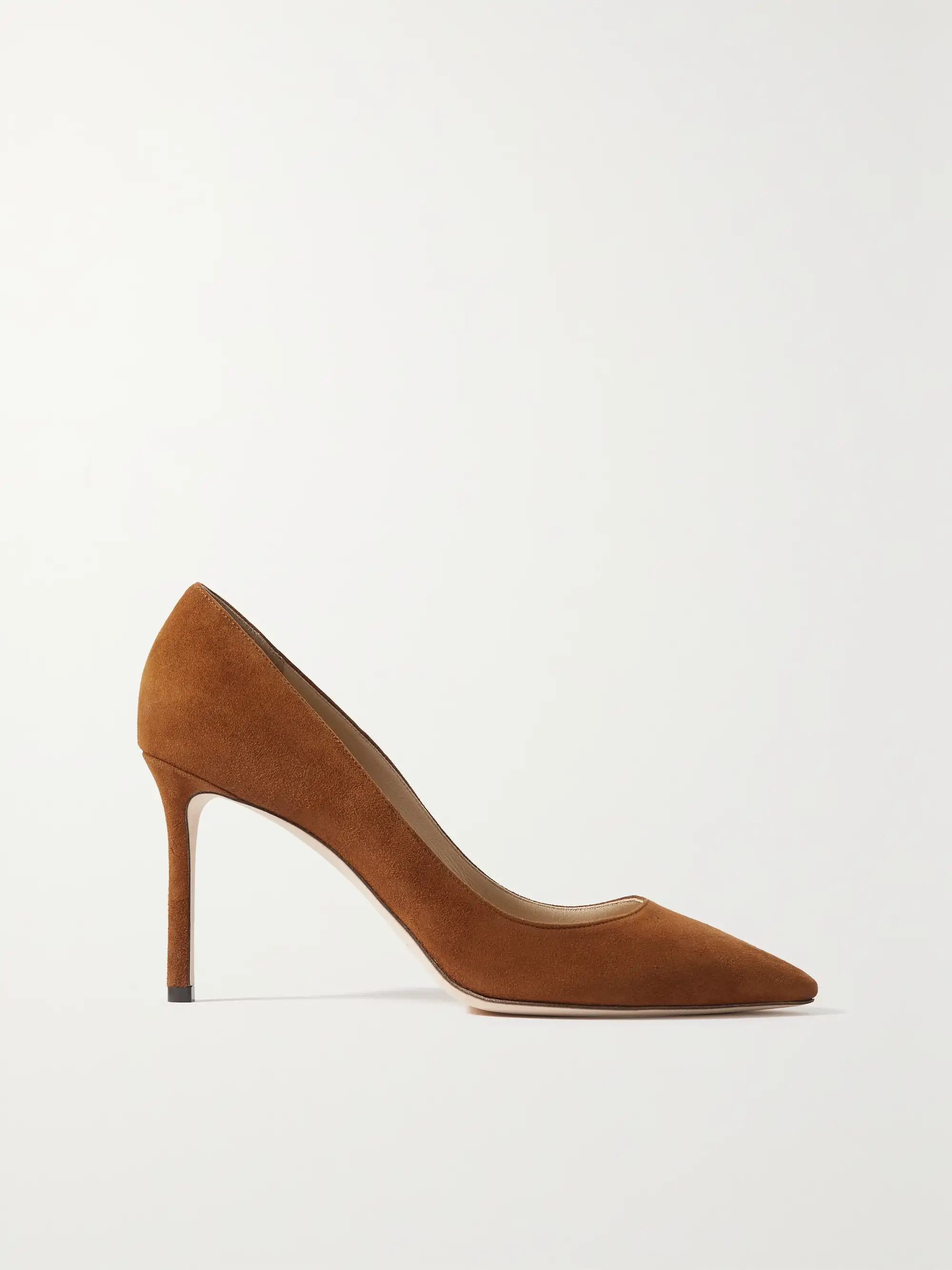 Romy 85 suede pumps | NET-A-PORTER (US)