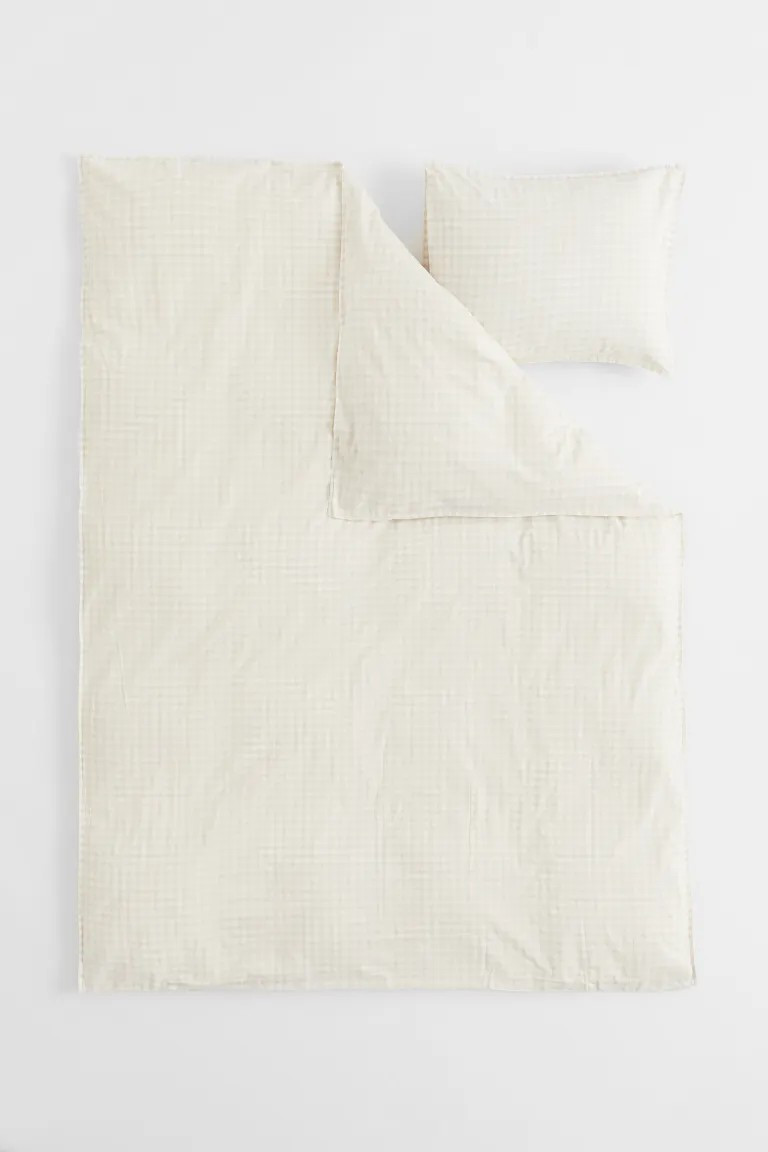 Patterned Twin Duvet Cover Set | H&M (US + CA)