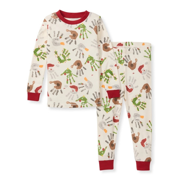 Holiday Hands Organic Cotton Pajamas | Burts Bees Baby
