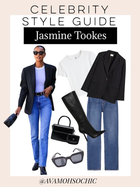 Celebrity Style Guide: Jasmine Tookes 

Outfit Inspiration | Celebrity Look book | avamohsochic| Street Style | Sexy| Chic | Comfy | Outfits | Black Blazer | Heel | H&M | Steve Madden| Under100| Abercrombie & Fitch|