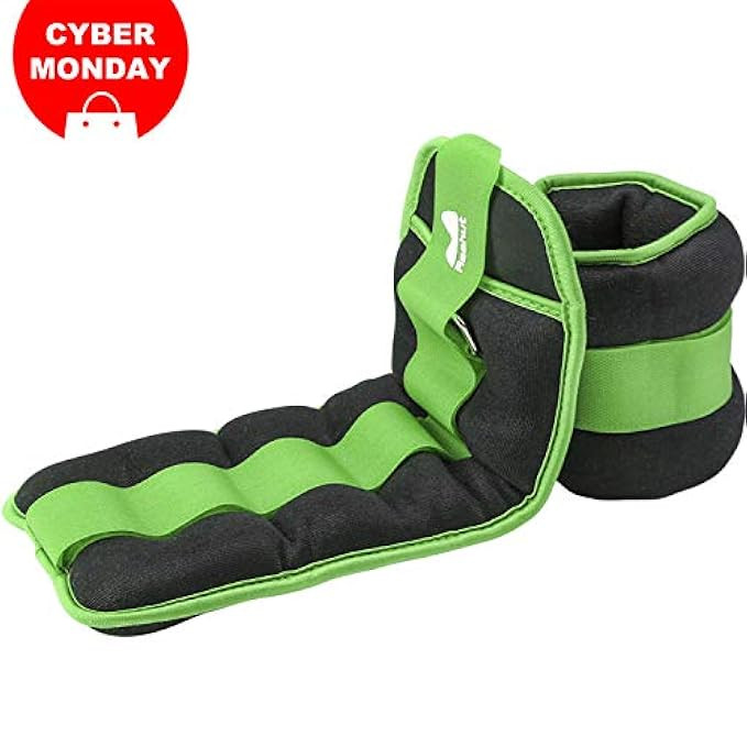 REEHUT Durable Ankle/Wrist Weights (1 Pair) with Adjustable Strap for Fitness, Exercise, Walking, Jo | Amazon (US)