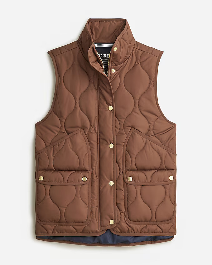 New quilted excursion vest | J. Crew US