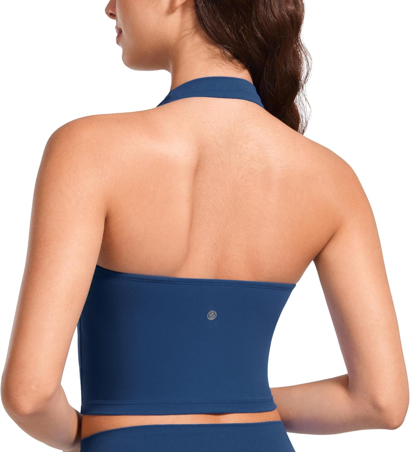 CRZ YOGA Butterluxe Halter Neck Crop Tank Tops | Amazon (UK)