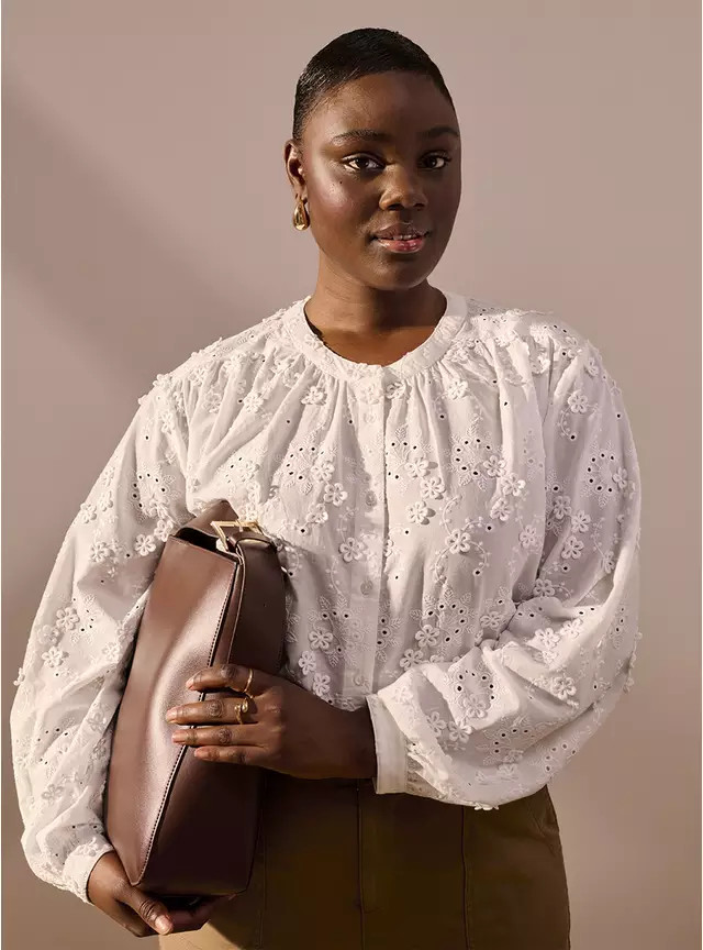 White Floral Embroidered Blouse 18 | Tu Clothing