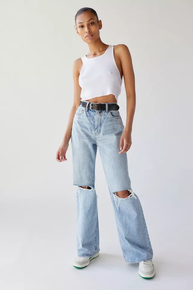 Daze Denim Far Out High-Waisted Wide Leg Jean | Urban Outfitters (US and RoW)