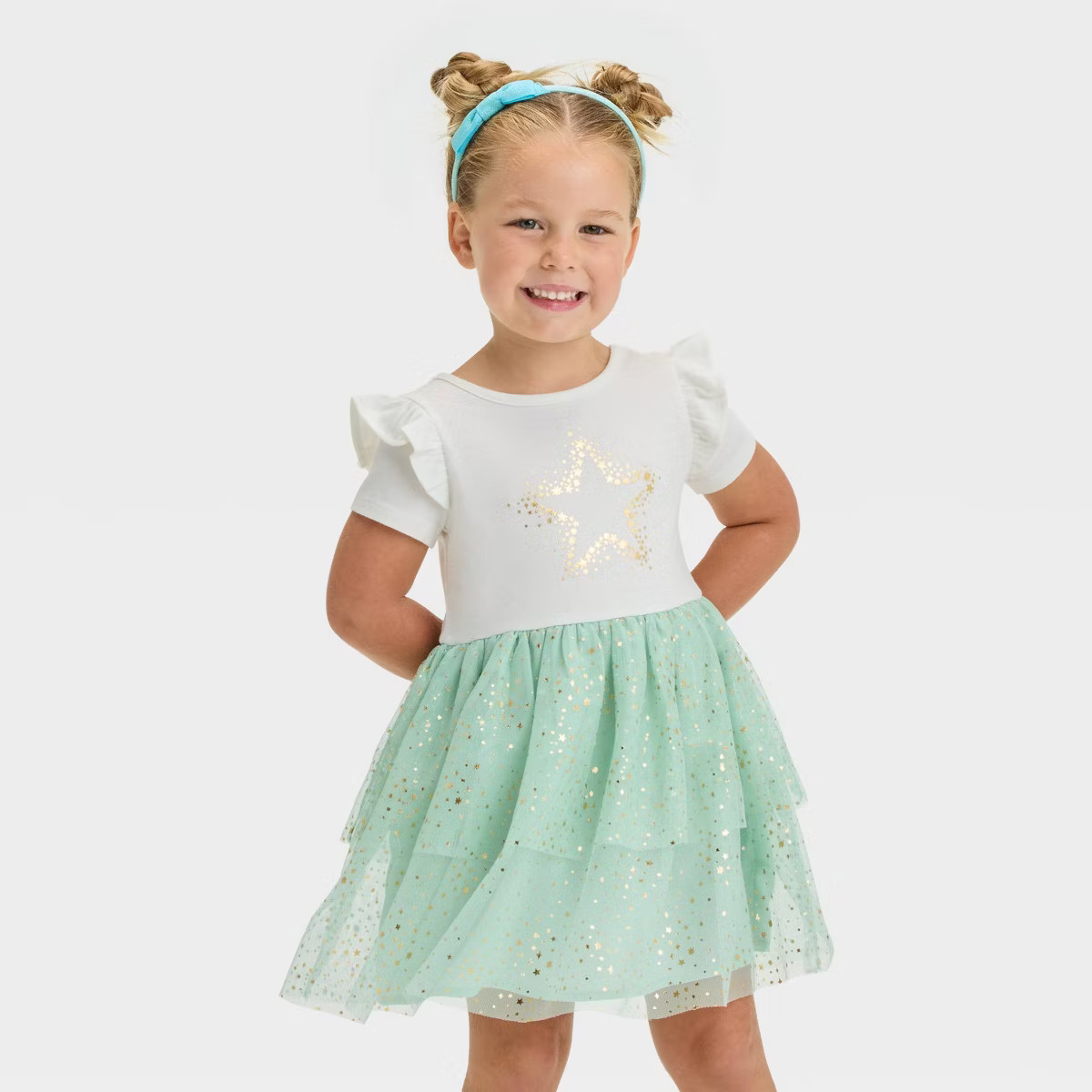 Toddler Girls' Short Sleeve Tulle Dress - Cat & Jack™ | Target