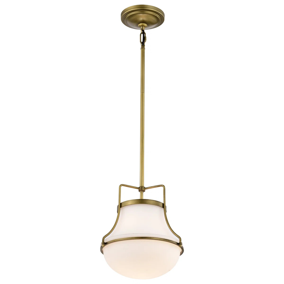 Bashaw 1 - Light Schoolhouse Pendant | Wayfair North America