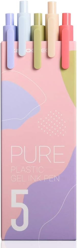 KACO Soft Touch einziehbare Gelschreiber Schriftzug-Stiftsatz 0,5 mm feine Spitze (Helle Farben 5... | Amazon (DE)
