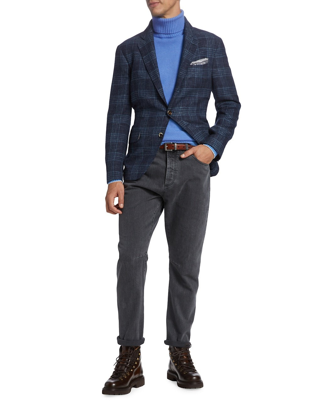 Glenplaid Wool-Linen Sportcoat | Saks Fifth Avenue