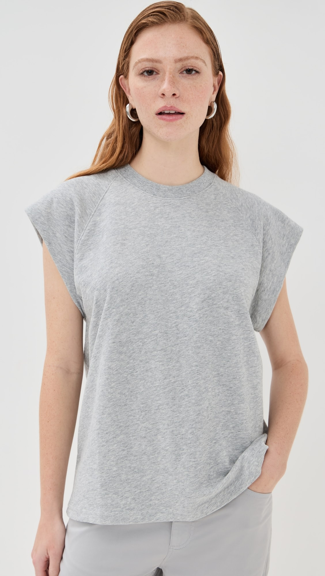 Lightweight Sweatshirting Sleeveless Easy Top | Shopbop