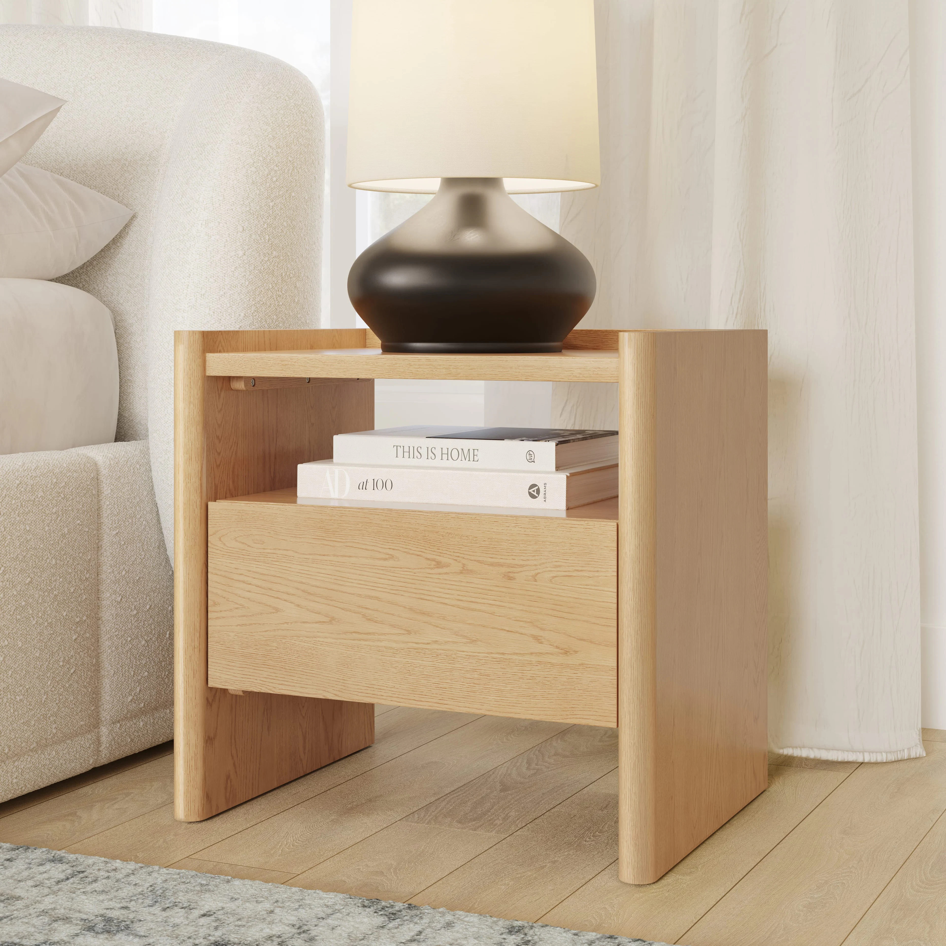 Torme 1-Drawer Nightstand - White Oak | Article