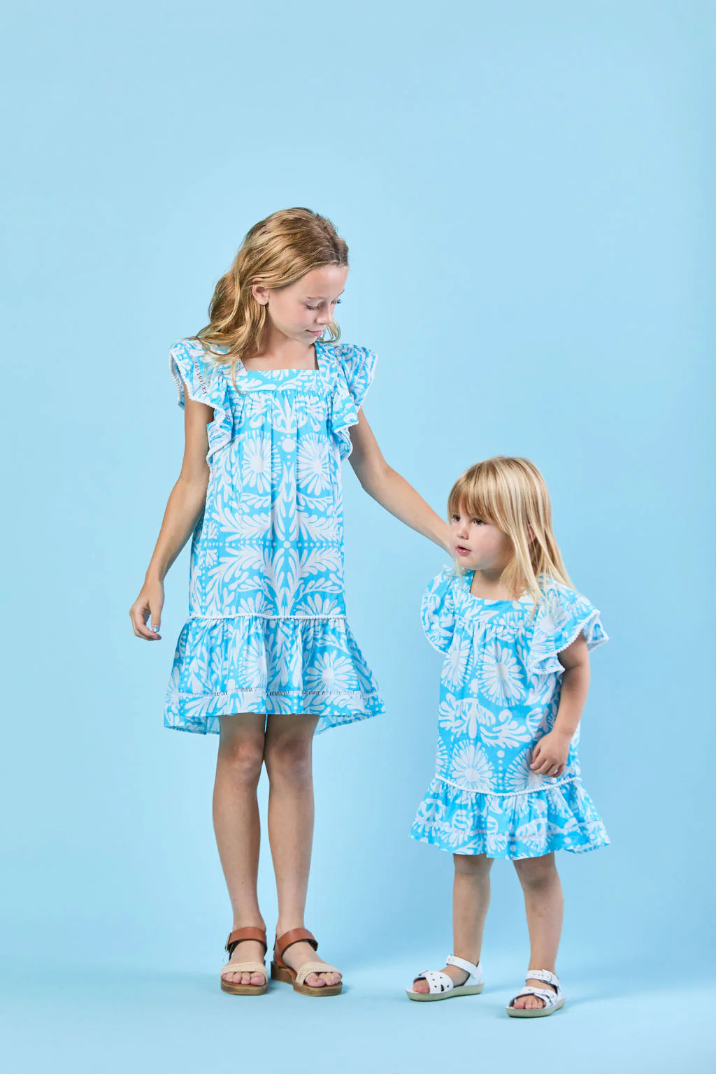 Sheridan French I Spring 2025 I Poppy Dress in Sky Jardin | Sheridan French