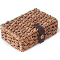 CYCLI-Wicker Decorative Box With Lid, Water Hyacinth Woven Basket For Shelf Display, Coffee Tables Storage | AliExpress (US)