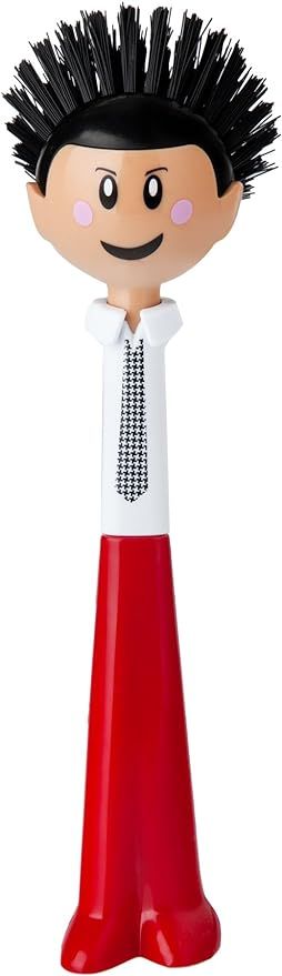 Vigar Dolls Orlando Dish Brush, 9-1/4 inches, Red and Black | Amazon (US)