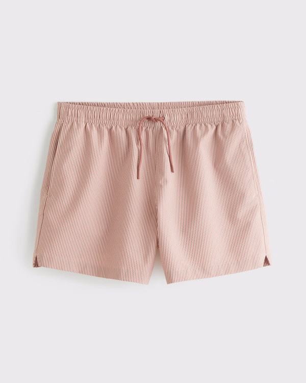 Men's Pull-On Seersucker Swim Trunk | Men's New Arrivals | Abercrombie.com | Abercrombie & Fitch (US)