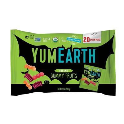 YumEarth Halloween Organic Gummy Fruits Candy - 10oz/20ct | Target